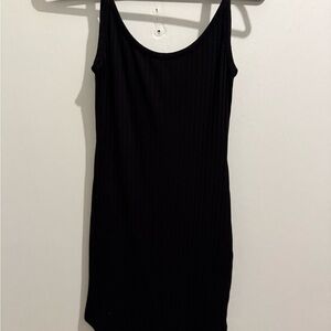 💖 & Other Stories Black Ribbed Mini Dress